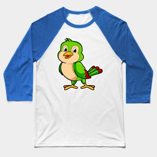 Bird Cartoon Baseball T-Shirt